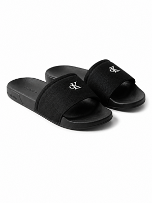 Dámské pantofle Calvin Klein ESS SLIDE CANVAS HDW