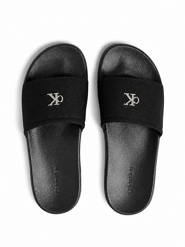 Dámské pantofle Calvin Klein ESS SLIDE CANVAS HDW
