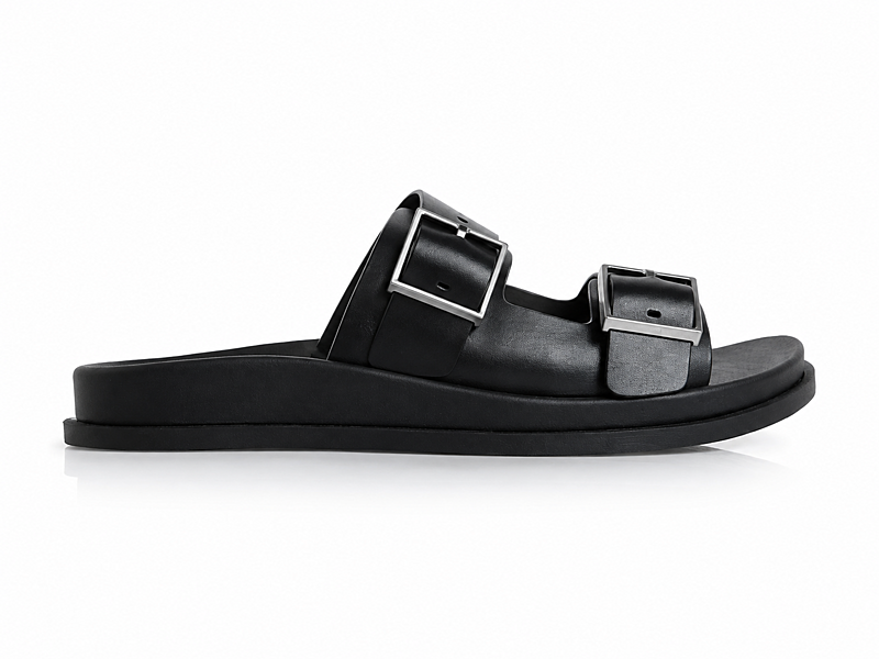 Dámské pantofle Calvin Klein CITY SANDAL BUCKLE LTH
