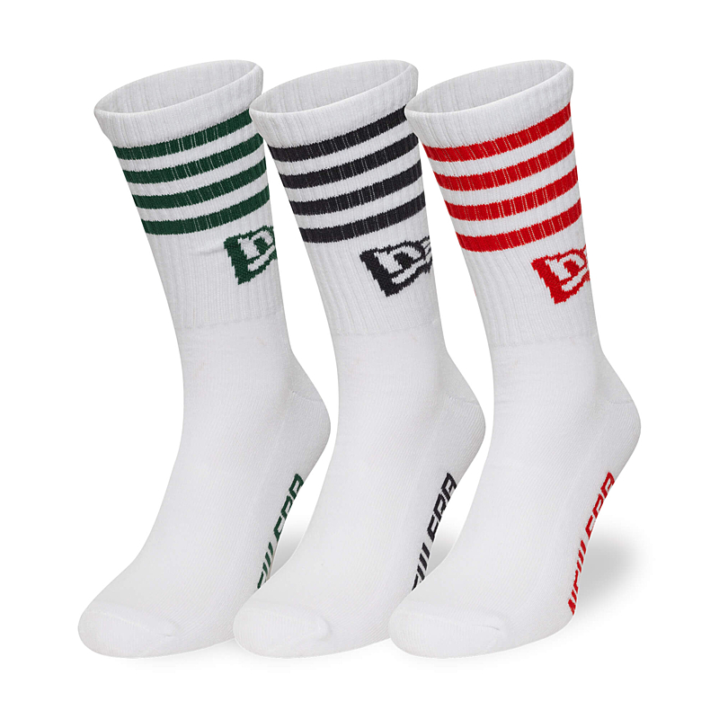 Ponožky NEW ERA Stripe crew socks 3pk