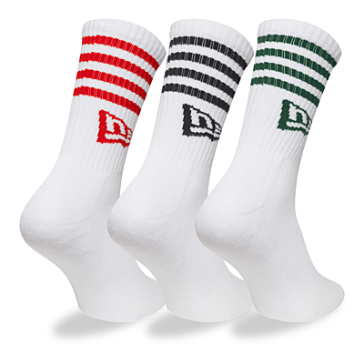 Ponožky NEW ERA Stripe crew socks 3pk