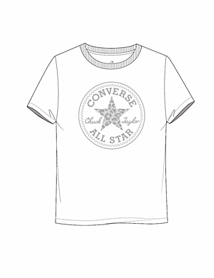 AUTHENTIC GLAM CHUCK PATCH GRAPHIC TEE