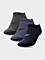 H4L22-SOM003 DARK BLUE MELANGE+NAVY MELANGE+MIDDLE GR Ponožky