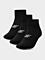 H4L22-SOD303 DEEP BLACK+DEEP BLACK+DEEP BLACK Ponožky