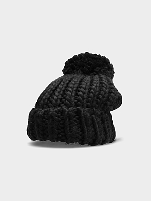 H4Z22-CAD013 DEEP BLACK Zimní čepice