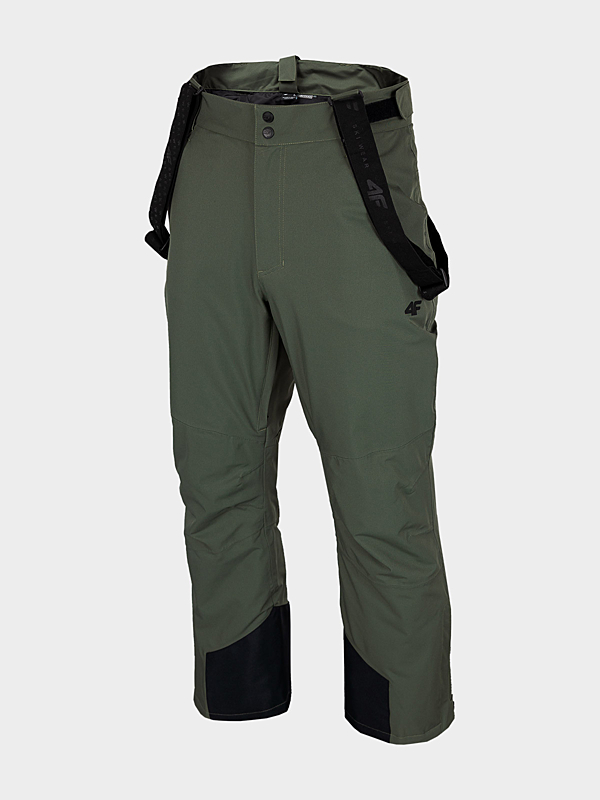 H4Z22-SPMN003 DARK GREEN Pánské lyžařské kalhoty