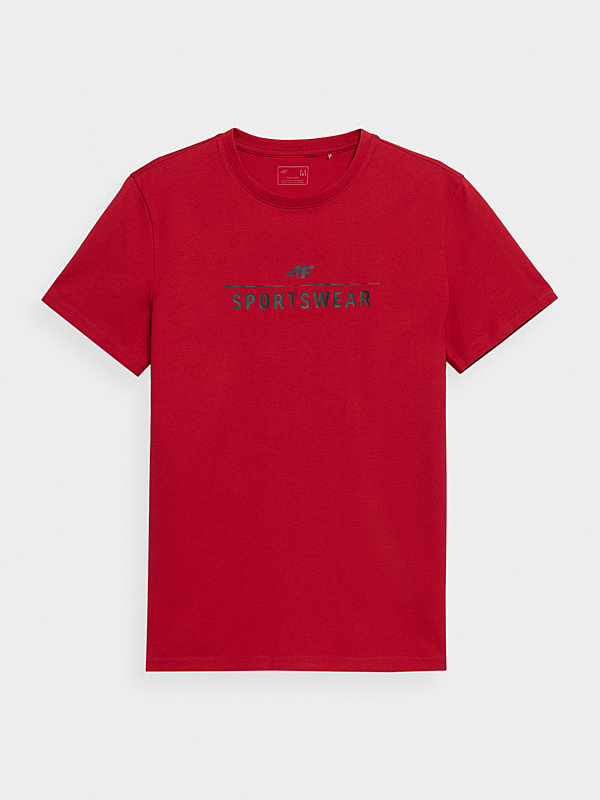 4FAW23TTSHM0878 RED Pánské tričko